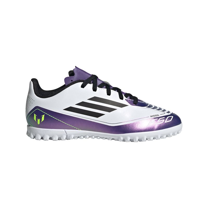 ADIDAS - Zapatos de Fútbol Messi F50 Club Pasto Sintético Kids