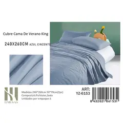 ANGELES DEL HOGAR - PlumonDe verano Seda King MUSAS Azul