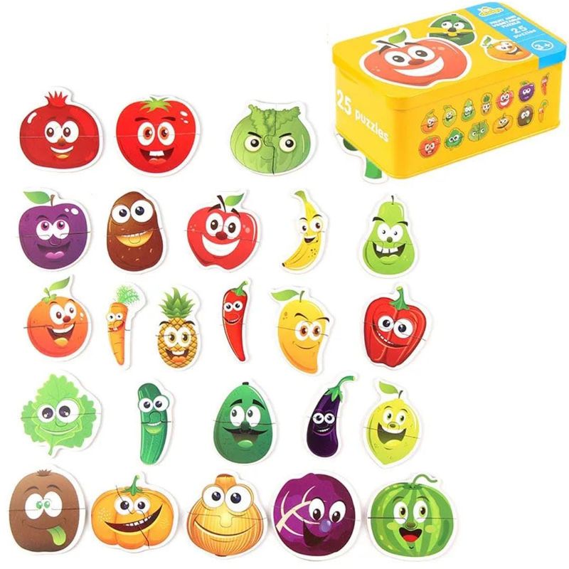 OEM - PUZZLE ROMPECABEZAS MONTESSORI 3D FRUTAS