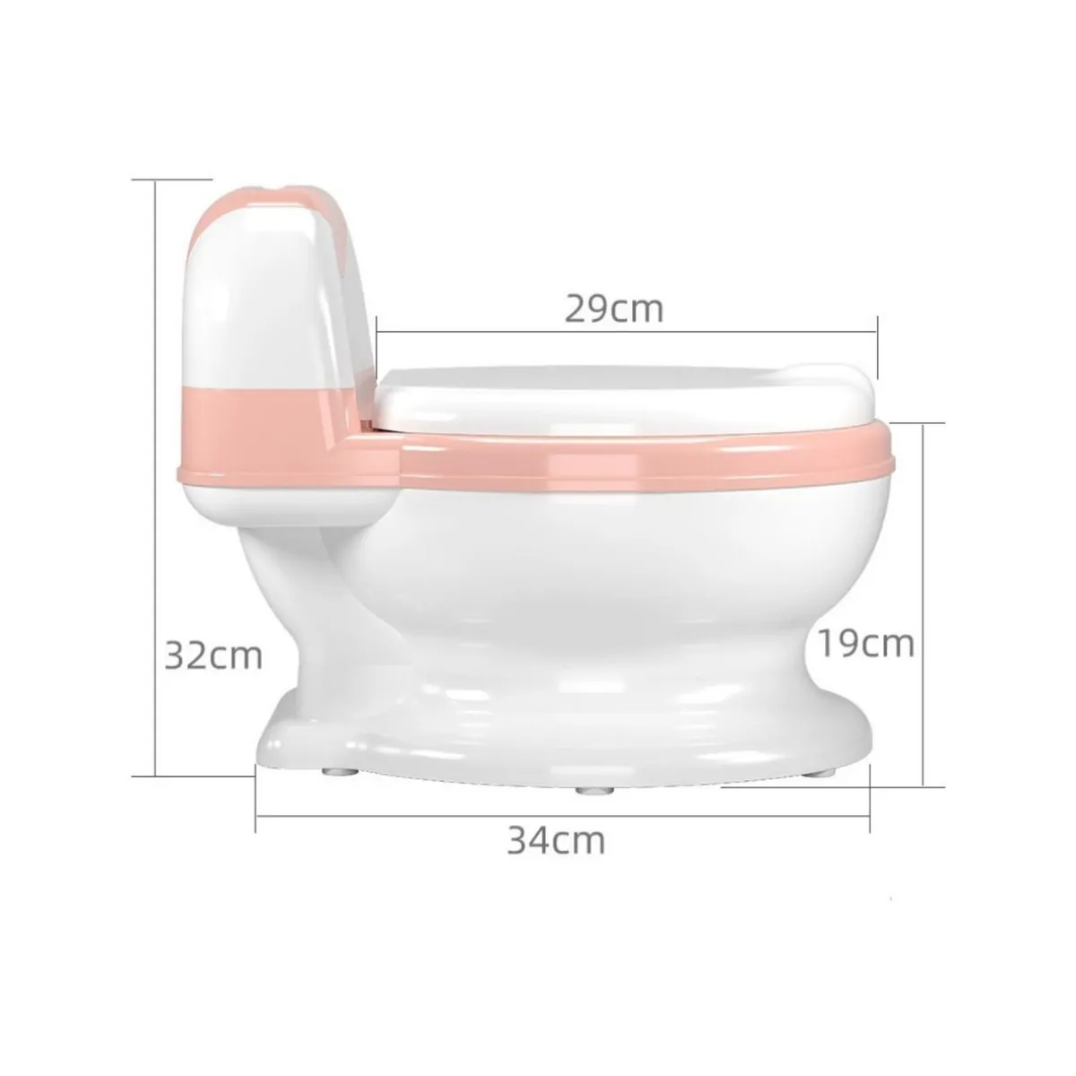 BABYLUNA - Pelela Inodora Aprendizaje y Entrenamiento Para Niñas Rosado