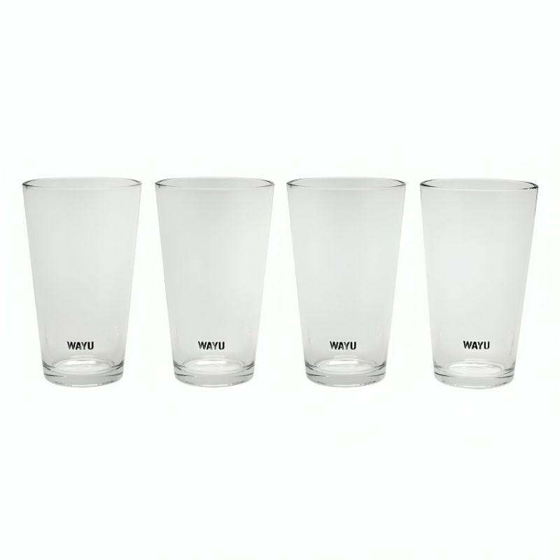 WAYU - SET 4 VASOS VIDRIO WAYU