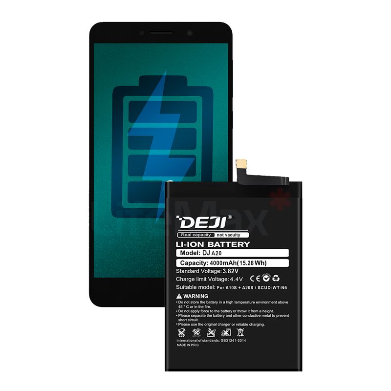 GENERICO - Bateria Compatible con Samsung A10S/A20S DEJI Capacidad 4000mAh