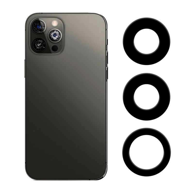 GENERICO - Vidrios de Camaras Trasera Compatible con Iphone 12 Pro Max