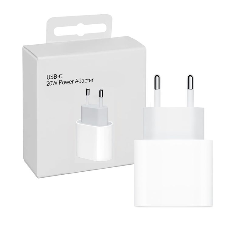 GENERICO - Adaptador Cargador USB-C 20W Carga Rapida para iPhone