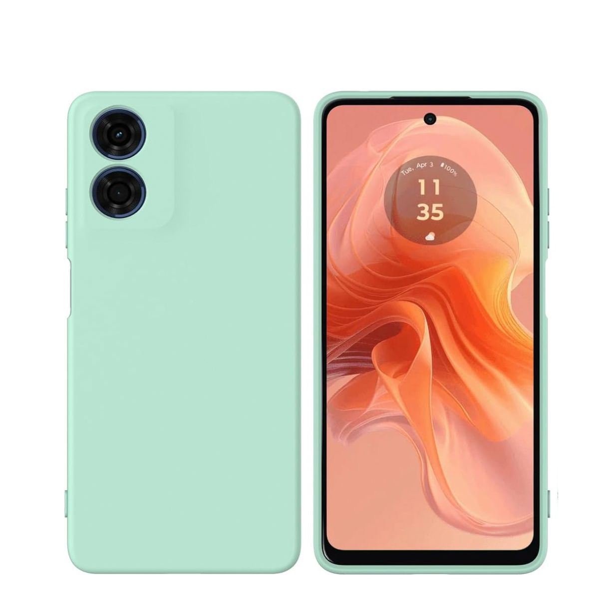 JOIGO - Carcasa Goma Para Motorola G04 / G04S Turquesa.
