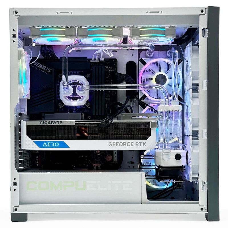 COMPU ELITE - PC ELITE Intel i9 14900KF 24-Core + Custom Cooling + 128GB DDR5 + RTX 4090 24GB