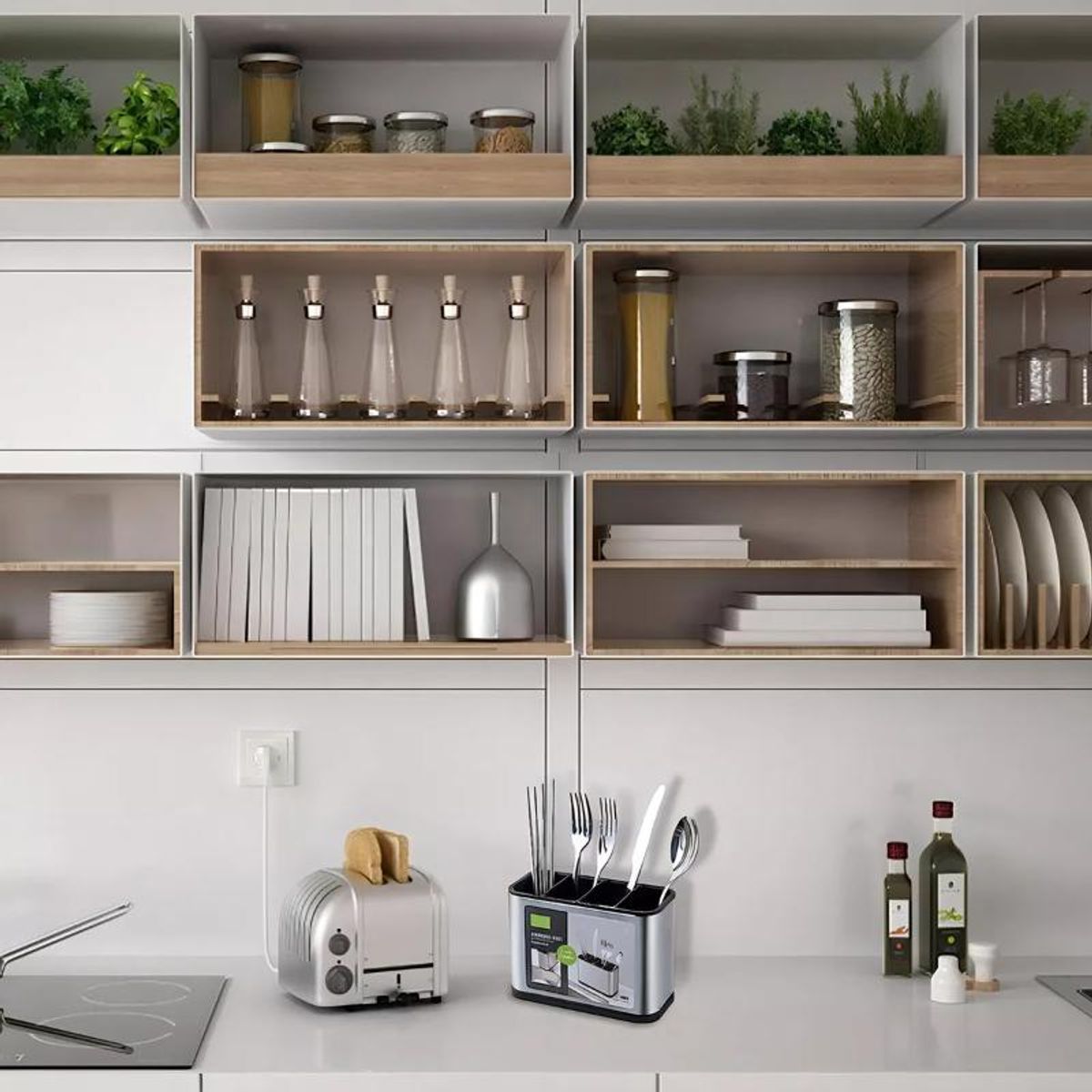 GENERICO - Portacubiertos De Cocina Soporte Para Cubiertos