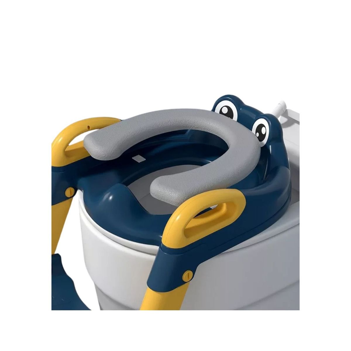 BABYLUNA - Asiento y Escalera Adaptador Plegable para Baño Niños Azul