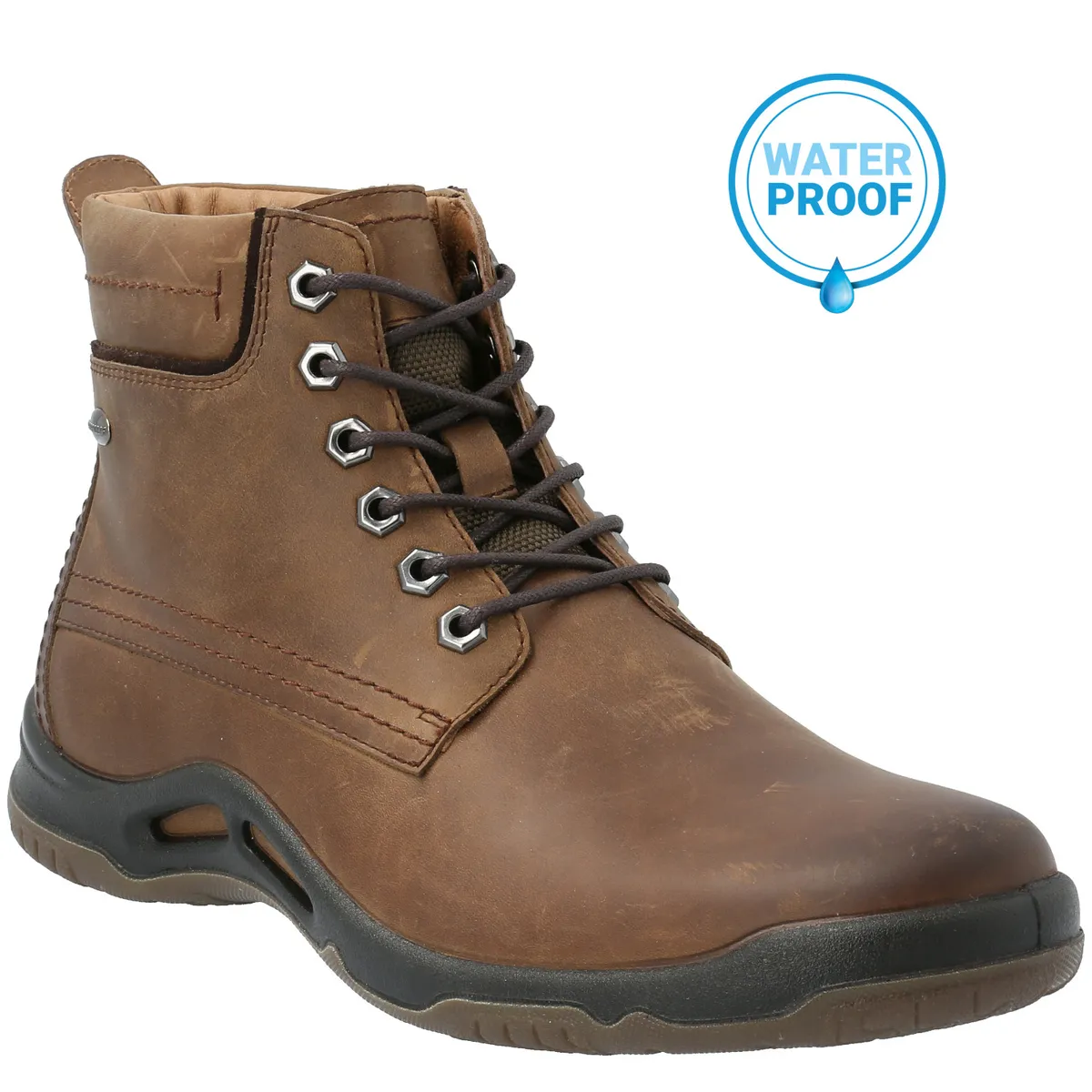 HUSH PUPPIES - Botín Botin cuero hombre manaslu café HUSH PUPPIES