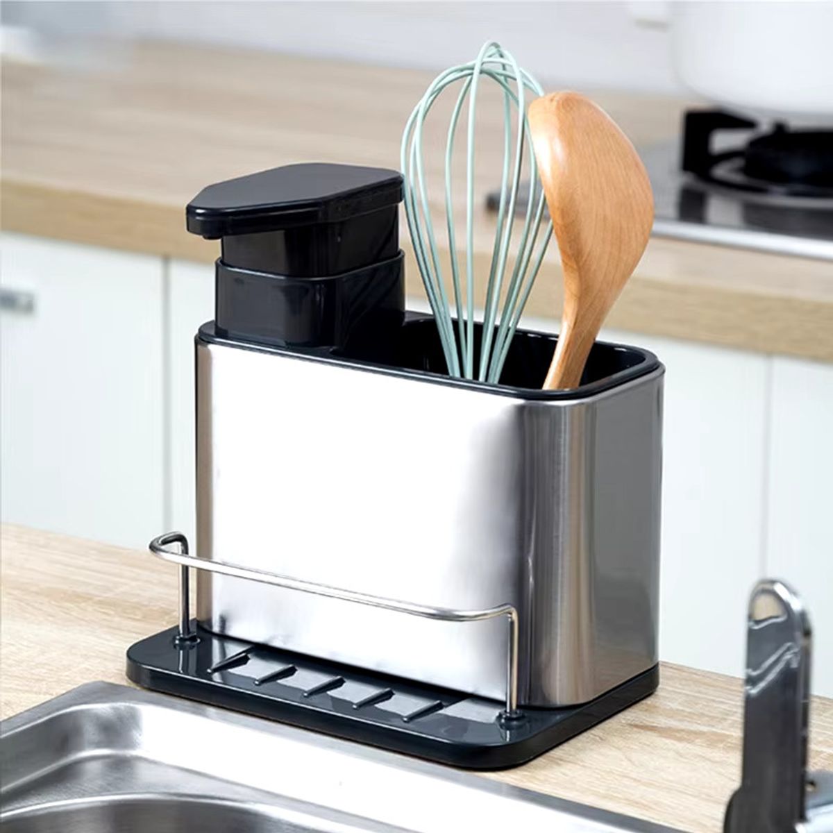 GENERICO - Escurridor de tenedores dispensador De Lava Loza Y Porta Esponja