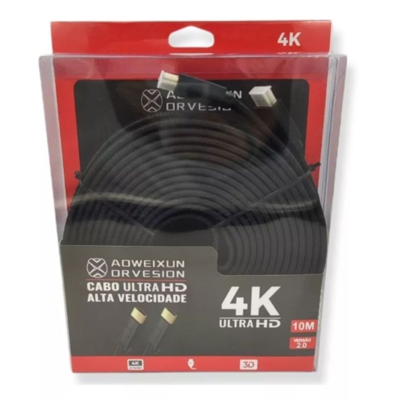 GENERICO - Cable 10 Mts Hdmi 4k Alta Velocidad