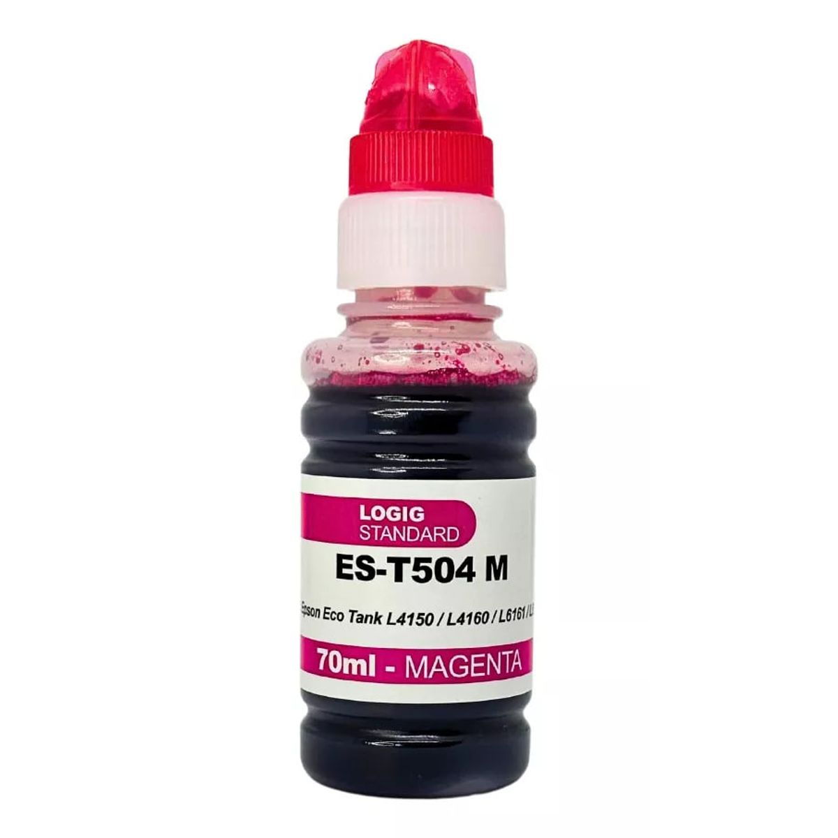 LOGIC - Tinta T504 Para Epson Ecotank Color Magenta 70 ml L4150/L6191
