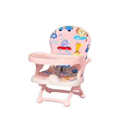 Imagen 2 del producto Silla 2 En 1 Para Comer O Jugar Portátil Cojín Animales Rosa