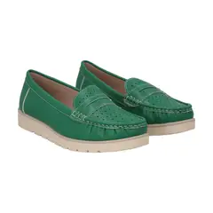 POLICE - Mocasín Mujer Verde Sonia