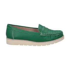 POLICE - Mocasín Mujer Verde Sonia