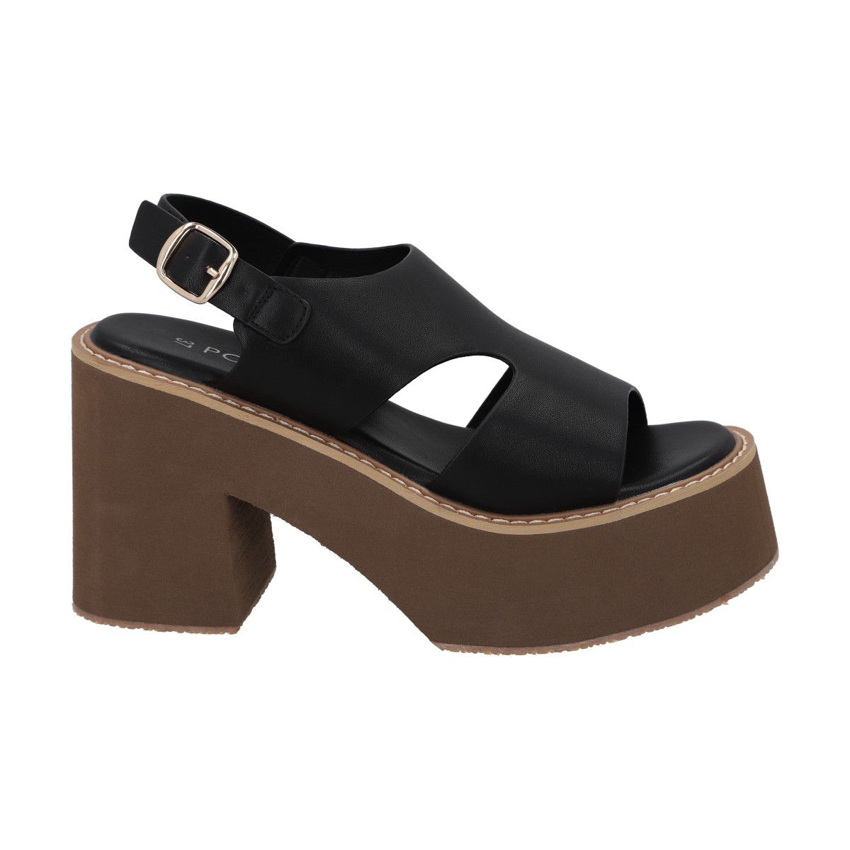 POLICE - Sandalia Mujer Negro Coqui Police