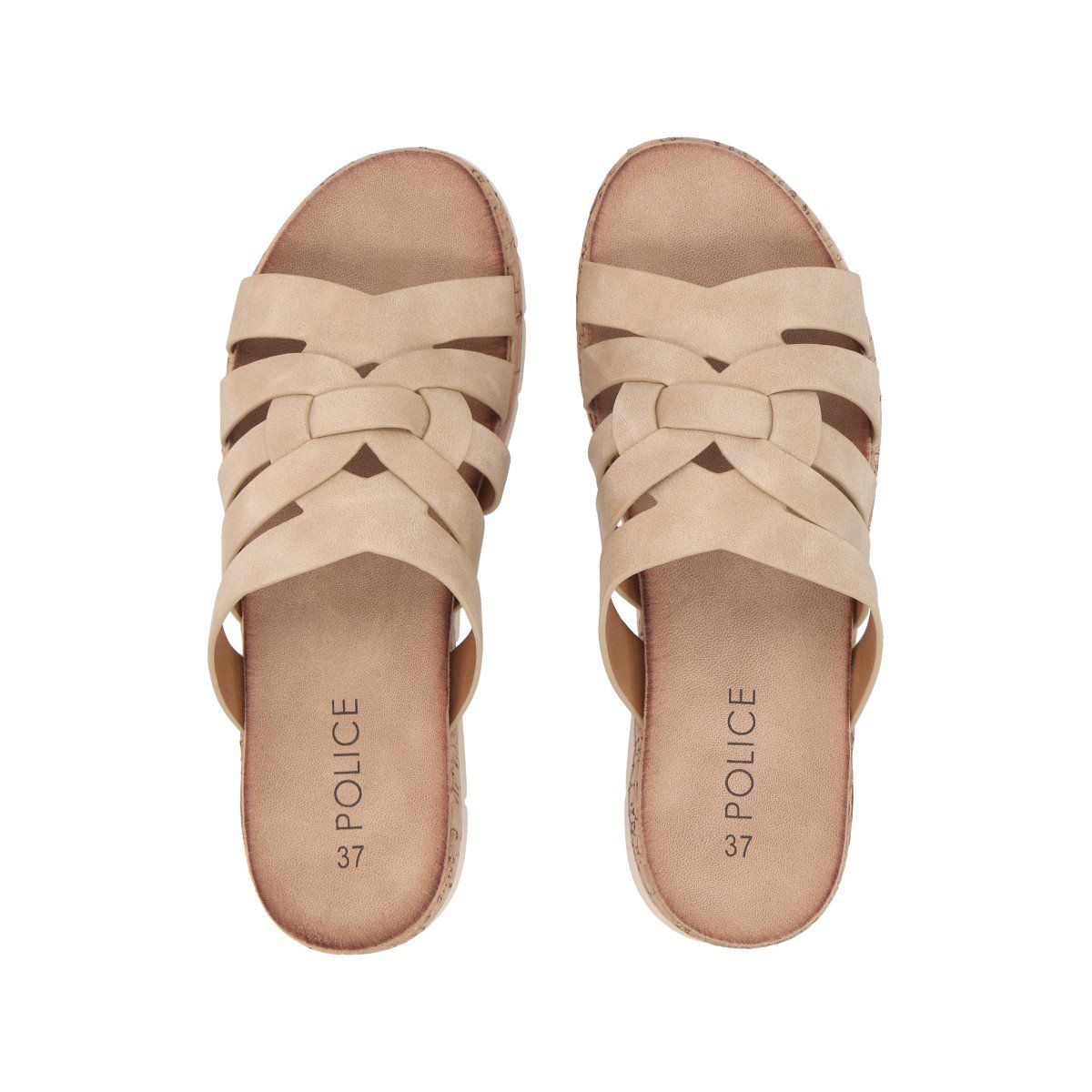 POLICE - Sandalia Mujer Camel Valentina Police