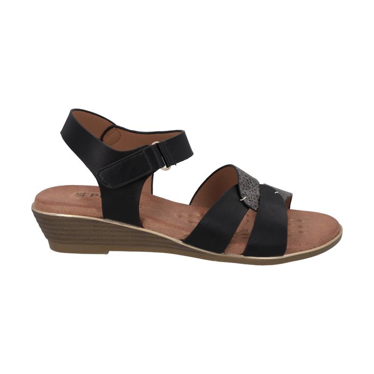 Sandalia Mujer Negro Jacinta
