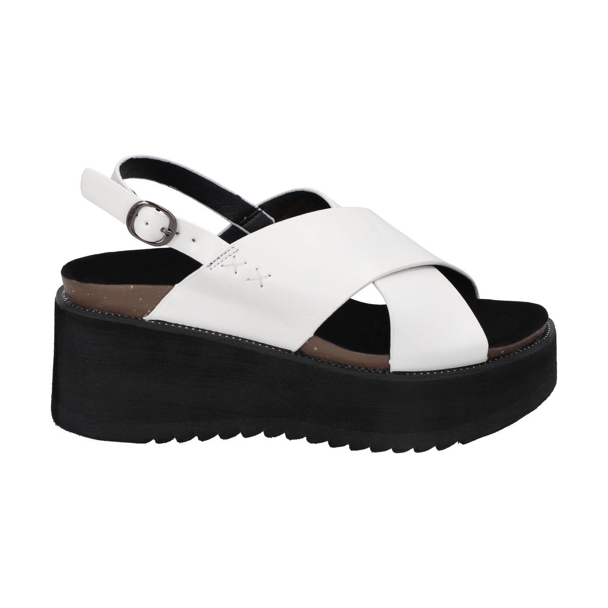 POLICE - Sandalia Mujer Blanco Plataforma Polly Police