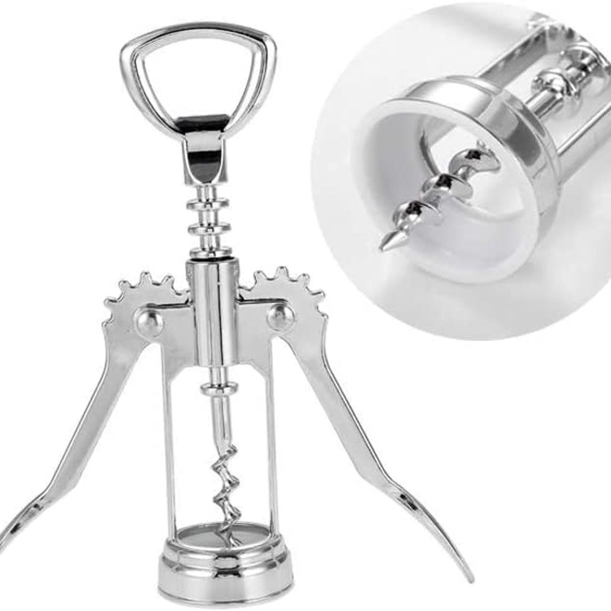 GENERICO - Sacacorcho Alas Destapador Vino Bebida Botella Hogar