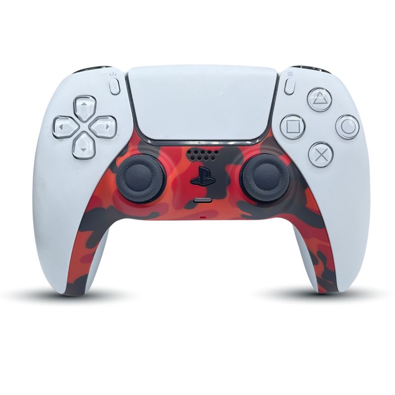 GENERICO - Tira Decorativa Para Mando De Ps5 Personalizado Premium Rojo Militar