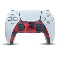 GENERICO - Tira Decorativa Para Mando De Ps5 Personalizado Premium Rojo Militar