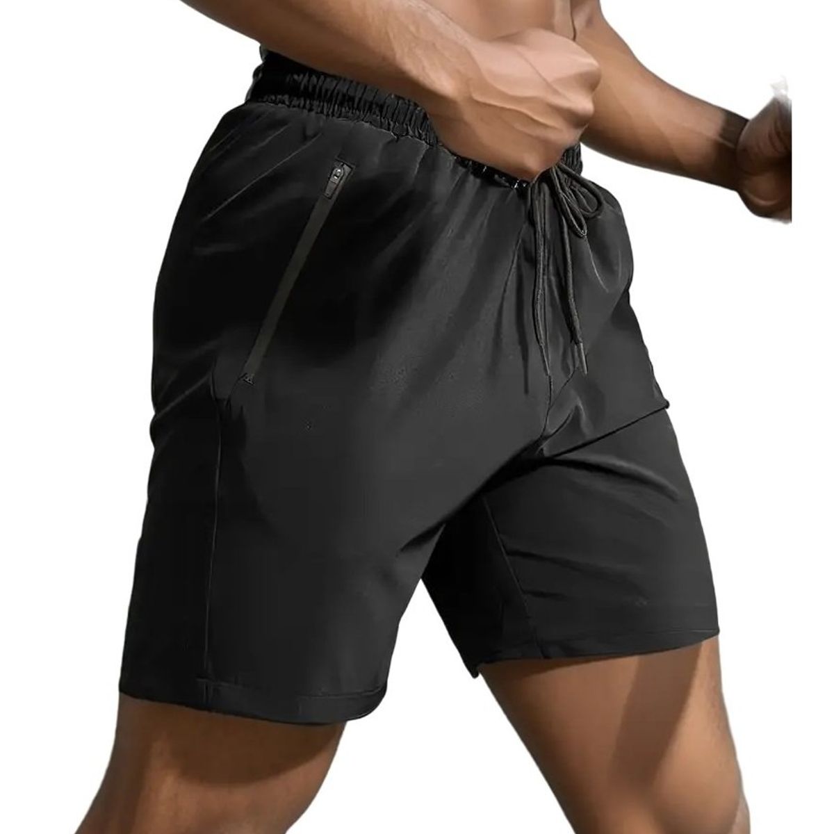 GARSIL - X3 Short Deportivo Liso Hombre - Secado Rapido - Gym Con Bolsillos