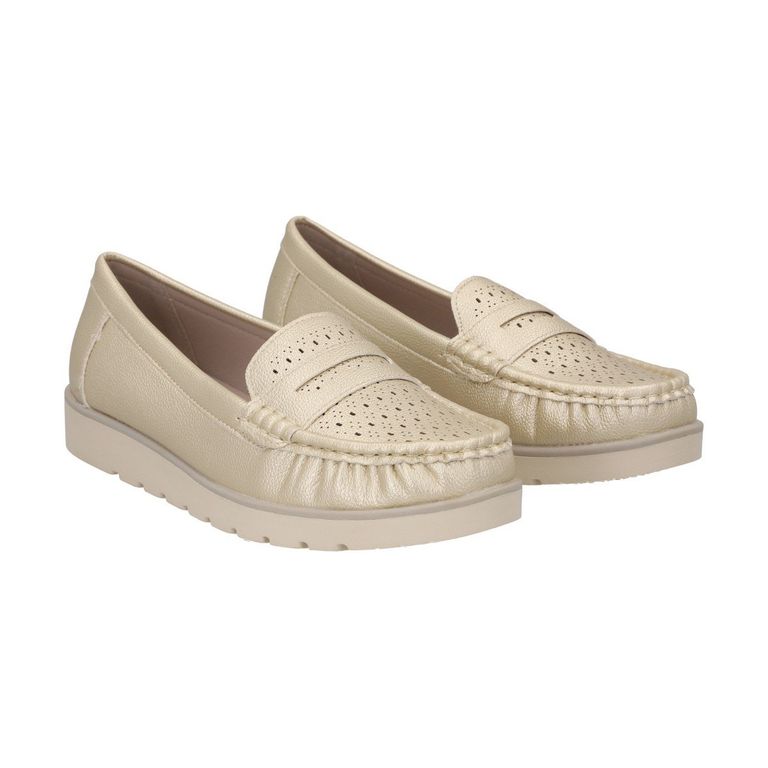 Mocasín Mujer Dorado Sonia