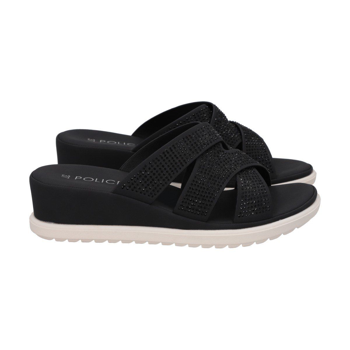 POLICE - Sandalia Mujer Negro Lili Police