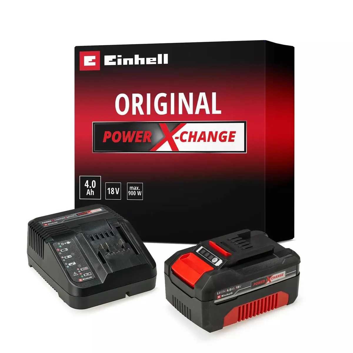 EINHELL - Kit cargador y batería Einhell 18V 4,0 AH