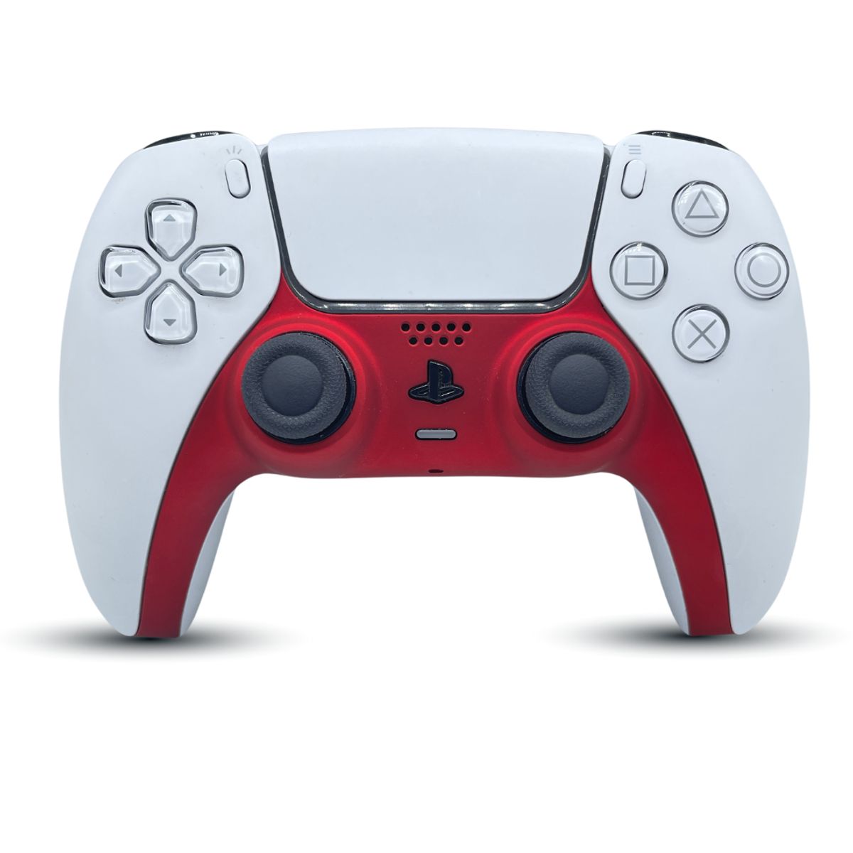 GENERICO - Tira Decorativa Para Mando De Ps5 Personalizado Premium Rojo Metal.