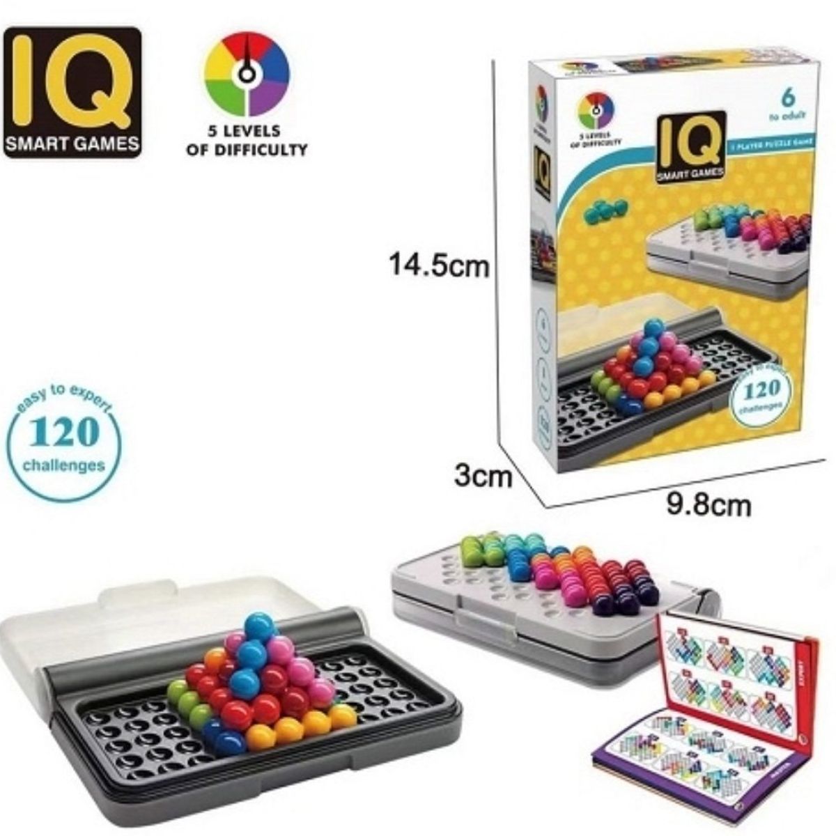 GENERICO - IQ Games Puzzler Pro Puzzle Encaje 120 Desafíos