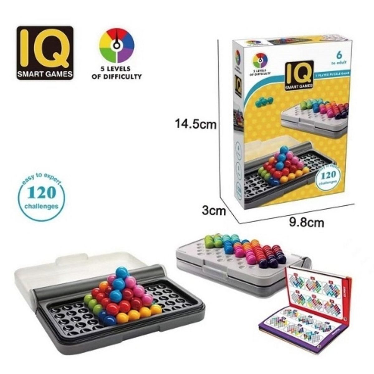 GENERICO - IQ Games Puzzler Pro Puzzle Encaje 120 Desafíos