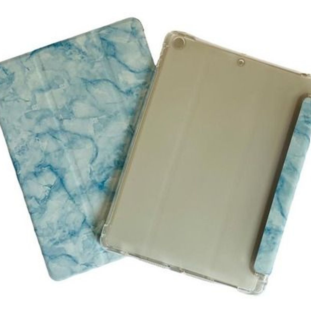 GENERICO - Funda Smart Cover Para iPad 7ma/8va/9na Gene 10.2 Mármol Azul Claro