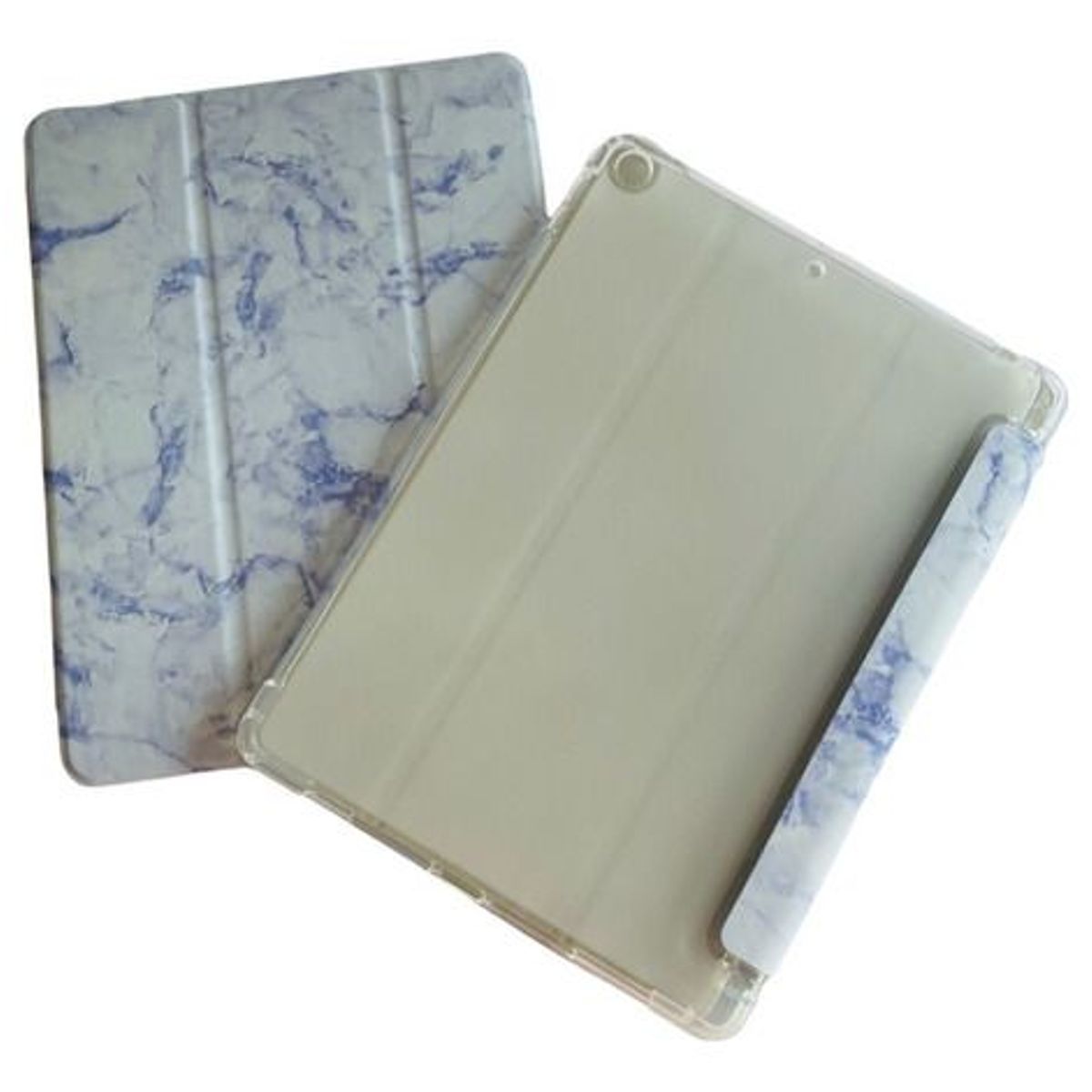 GENERICO - Funda Smart Cover Para iPad 7ma/8va/9na Gene 10.2 Mármol Azul Oscuro