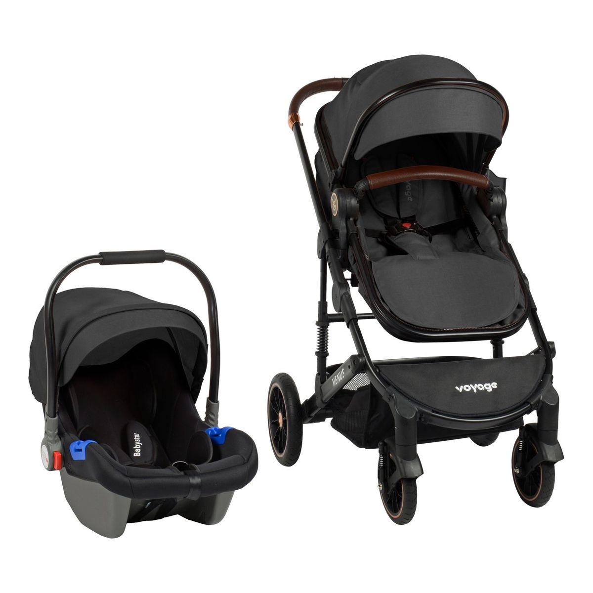 VOYAGE - Coche Travel System Venus Black 2 en 1_