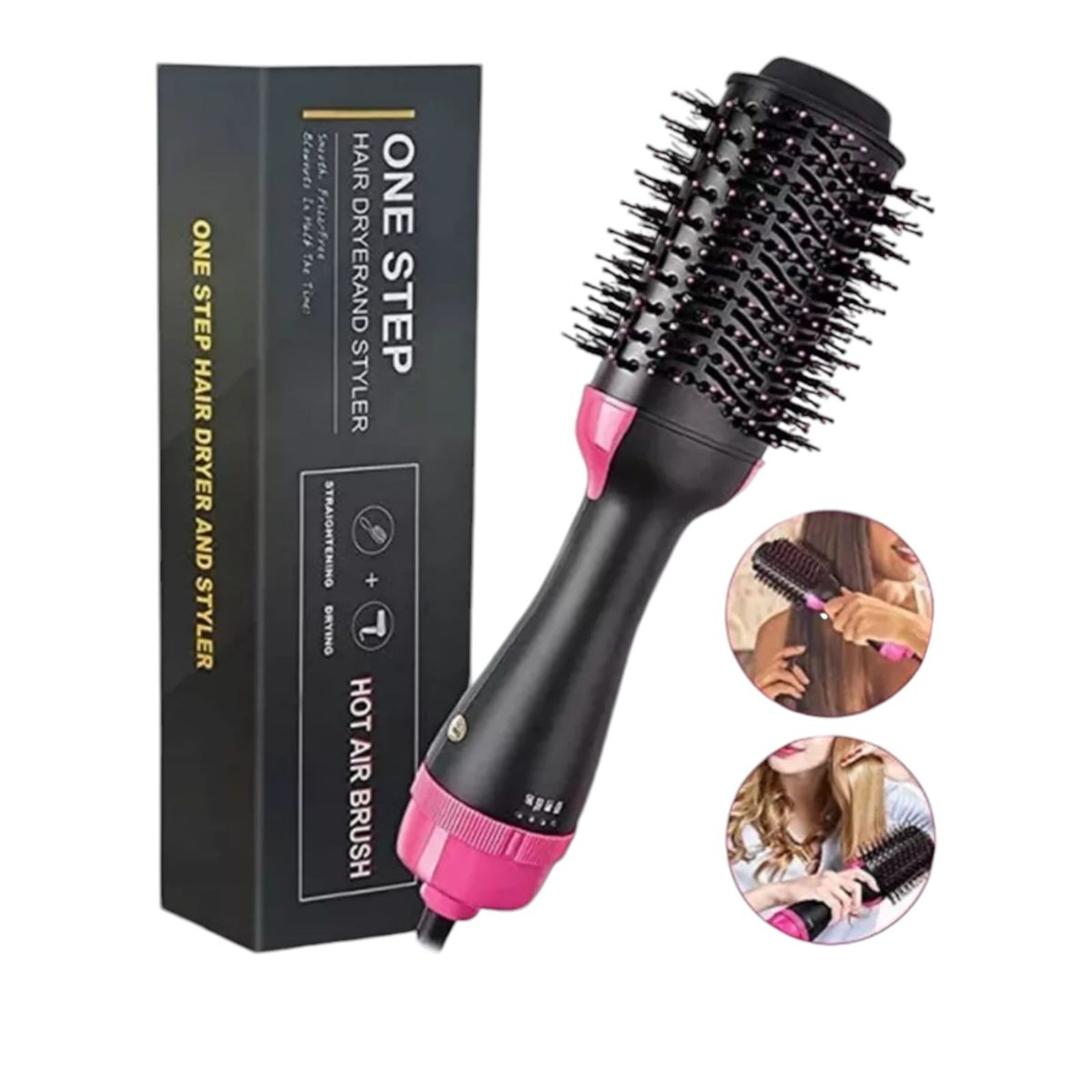 GENERICO - Cepillo One Step Secador de Cabello Alisador