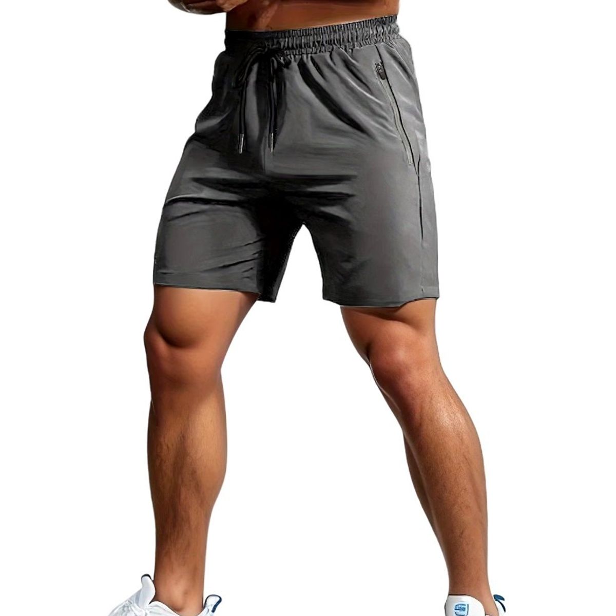 GARSIL - Short Liso Deportivo Hombre - Secado Rapido - Gym - Bolsillos