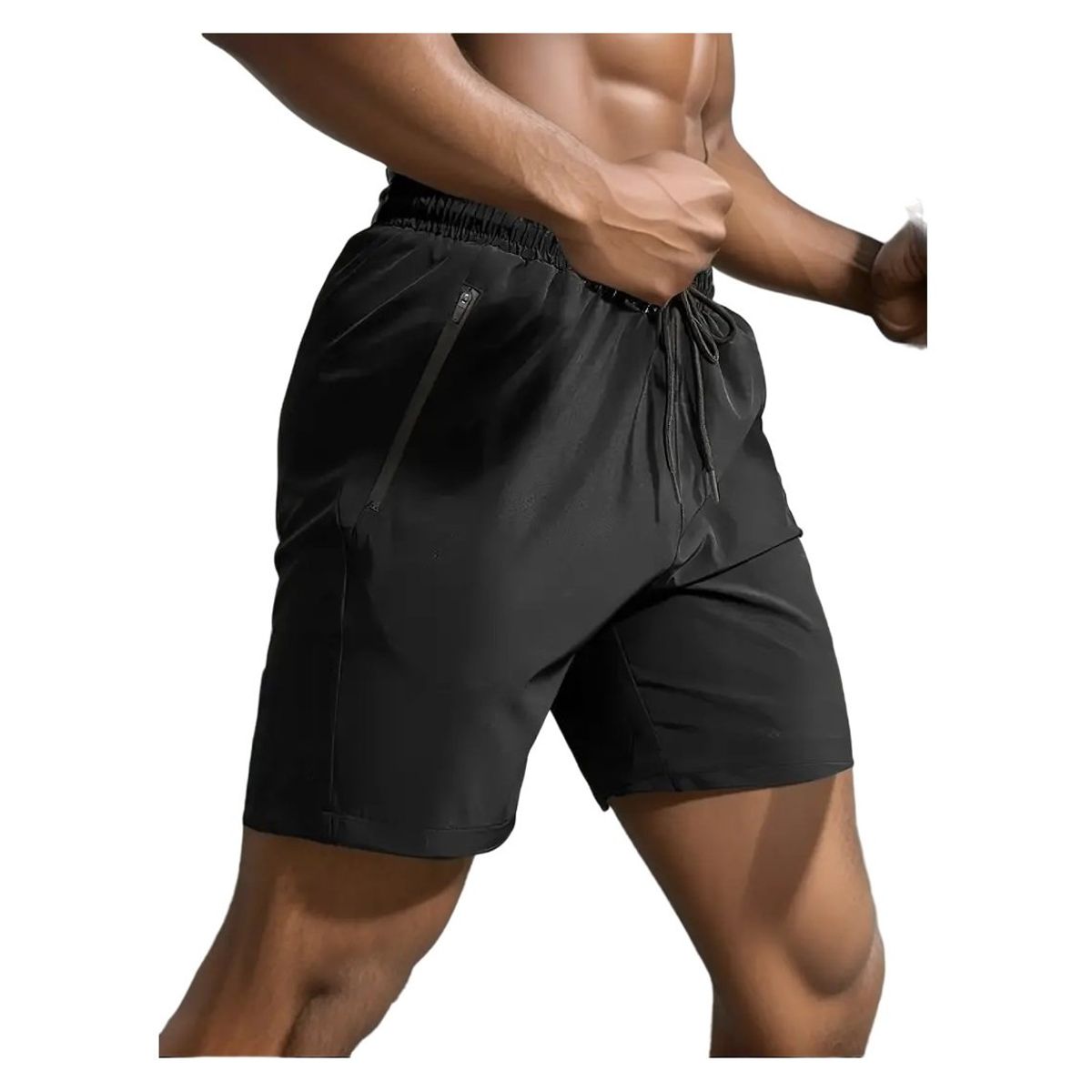 GARSIL - Short Liso Deportivo Hombre - Secado Rapido - Gym - Bolsillos