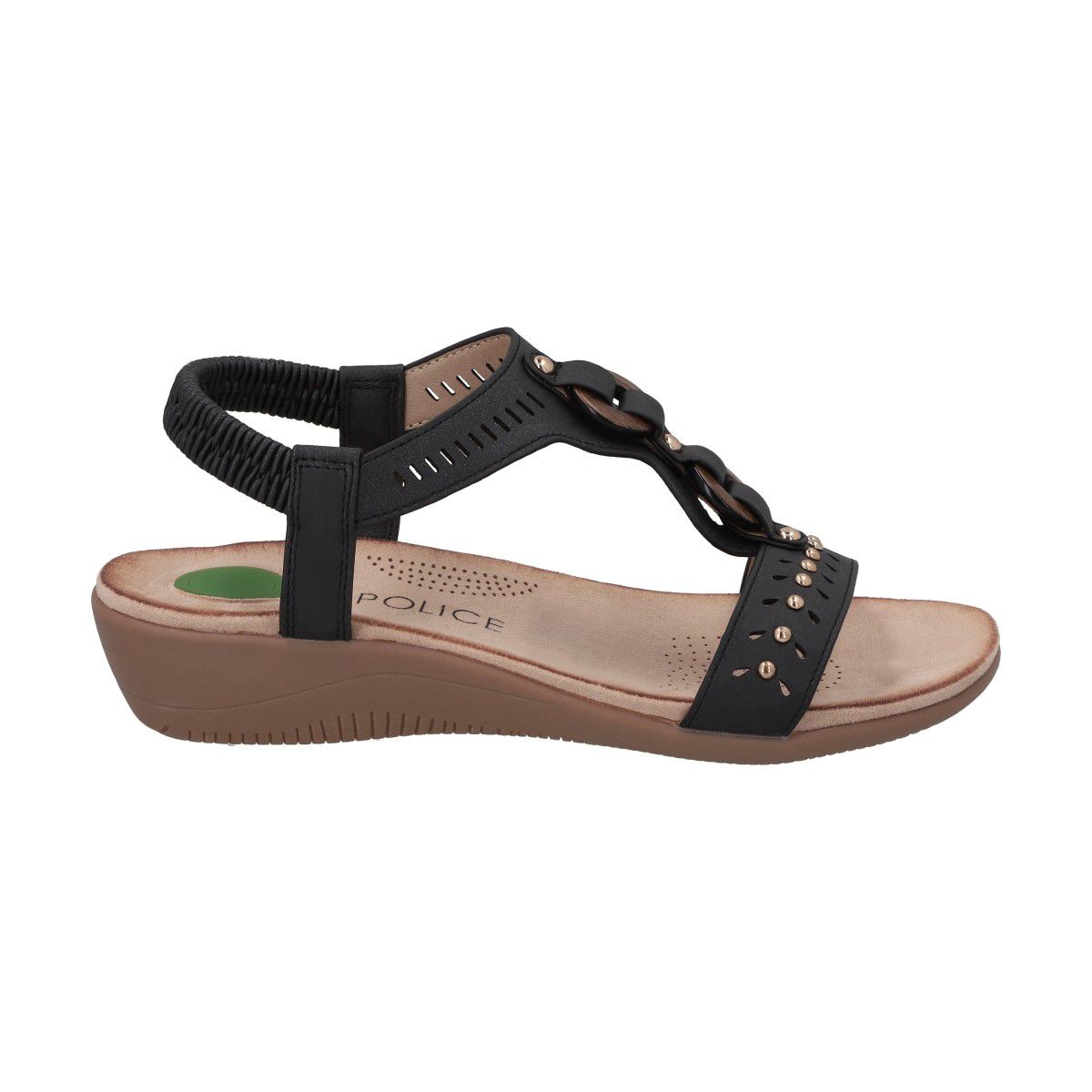 POLICE - Sandalia Mujer Negro Camila 2  Police