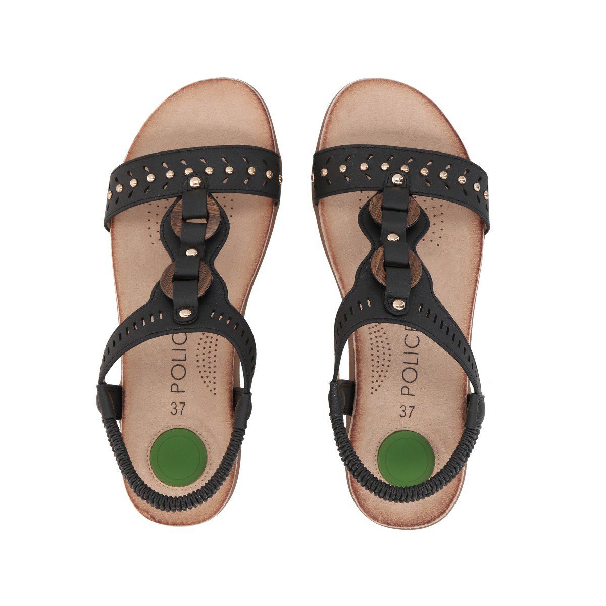 POLICE - Sandalia Mujer Negro Camila 2  Police