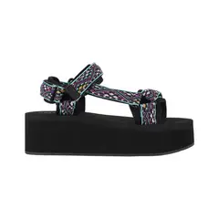 BAMERS - Sandalias Plataforma Mujer Plateado Dessert