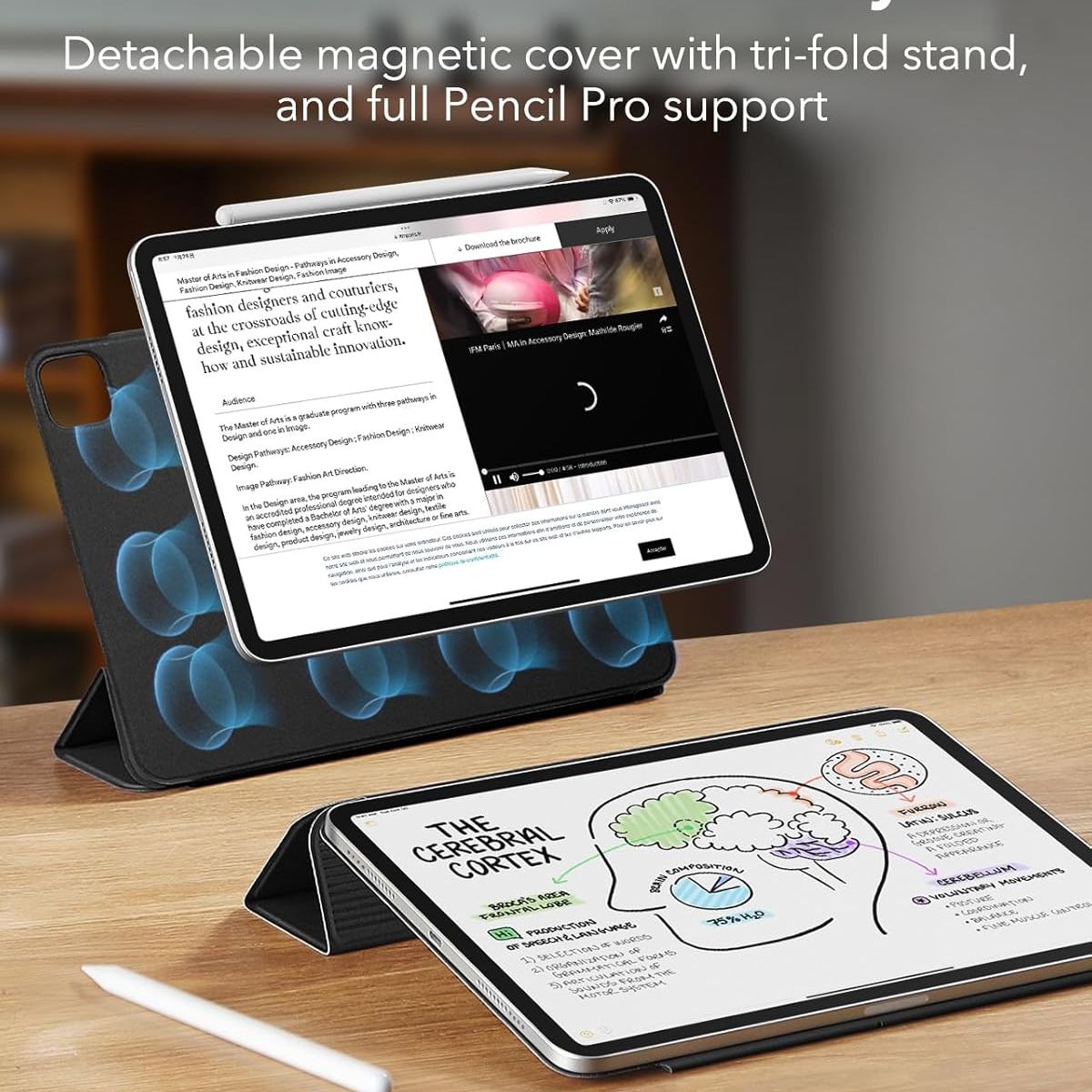 ESR - Funda ESR Para iPad Pro 13 2024 Rebound Magnética Lila