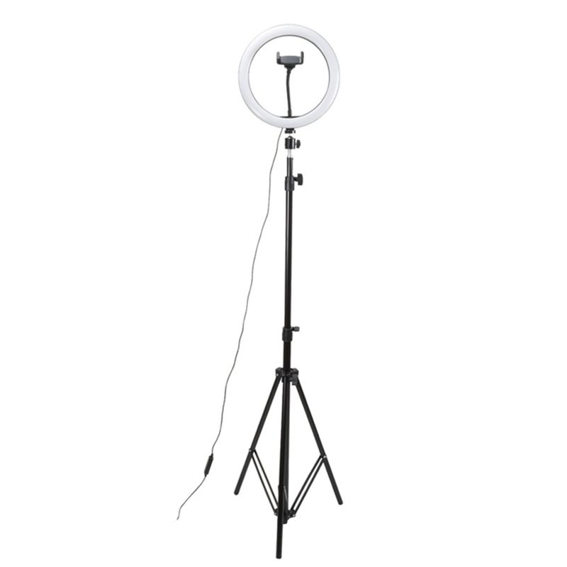 PHILCO - Aro De Luz Led 26cm Con Tripode Fotografia Philco