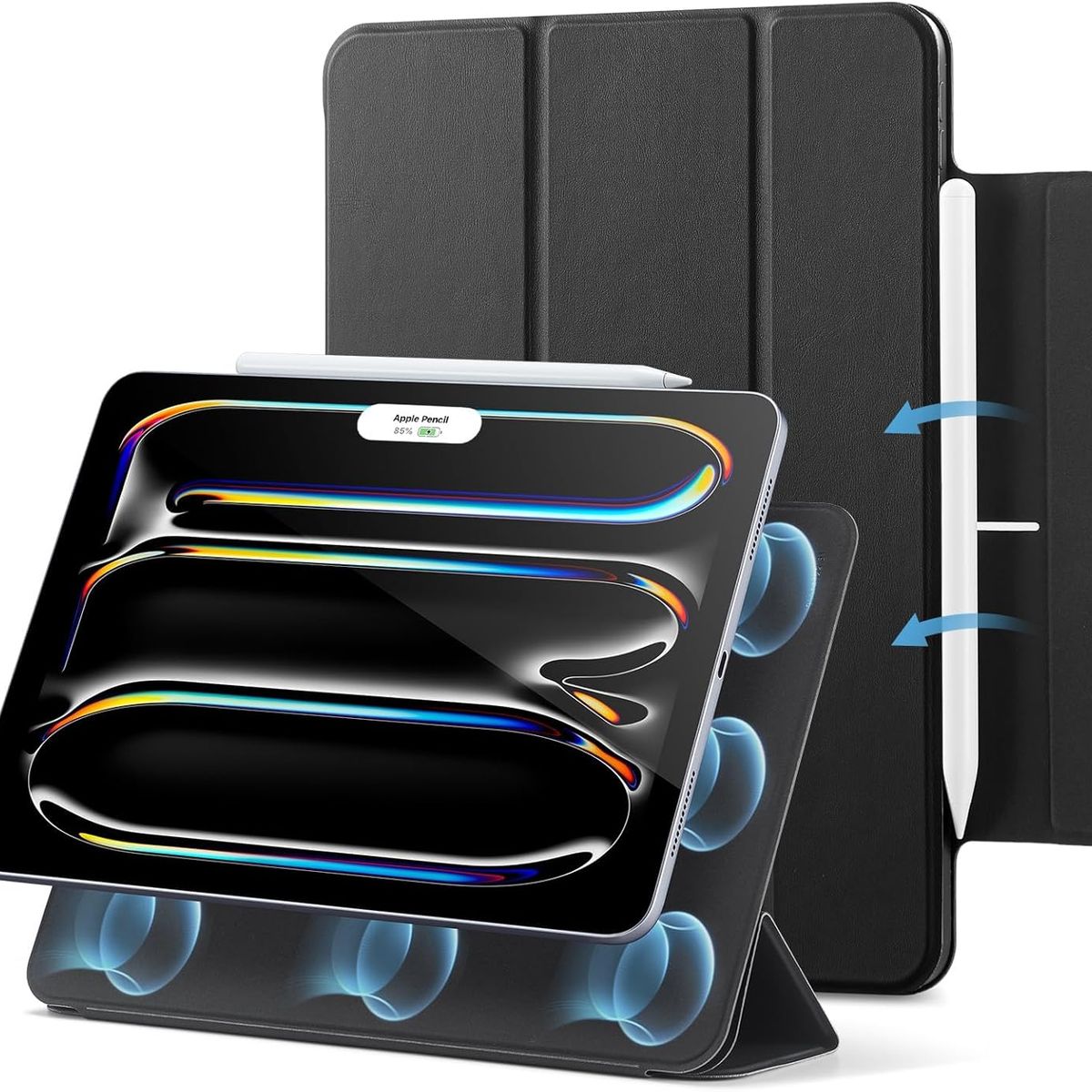 ESR - Funda ESR Para iPad Air 13 2024/ Pro12.9 Rebound Magnética Negro