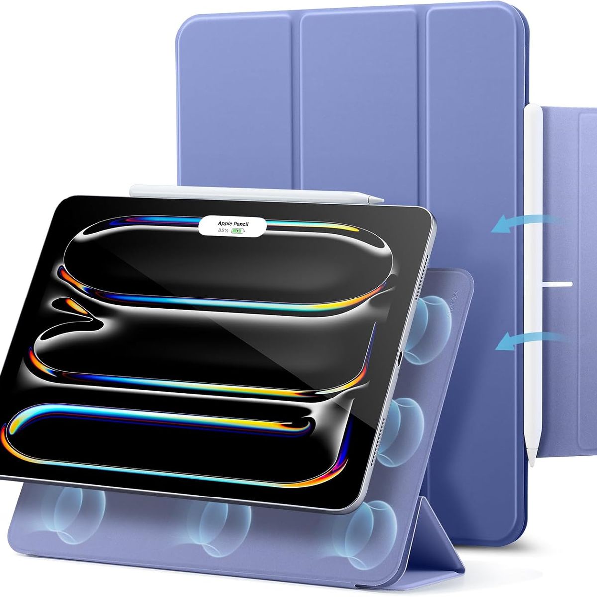 ESR - Funda ESR Para iPad Air 13 2024/ Pro12.9 Rebound Magnética Lila
