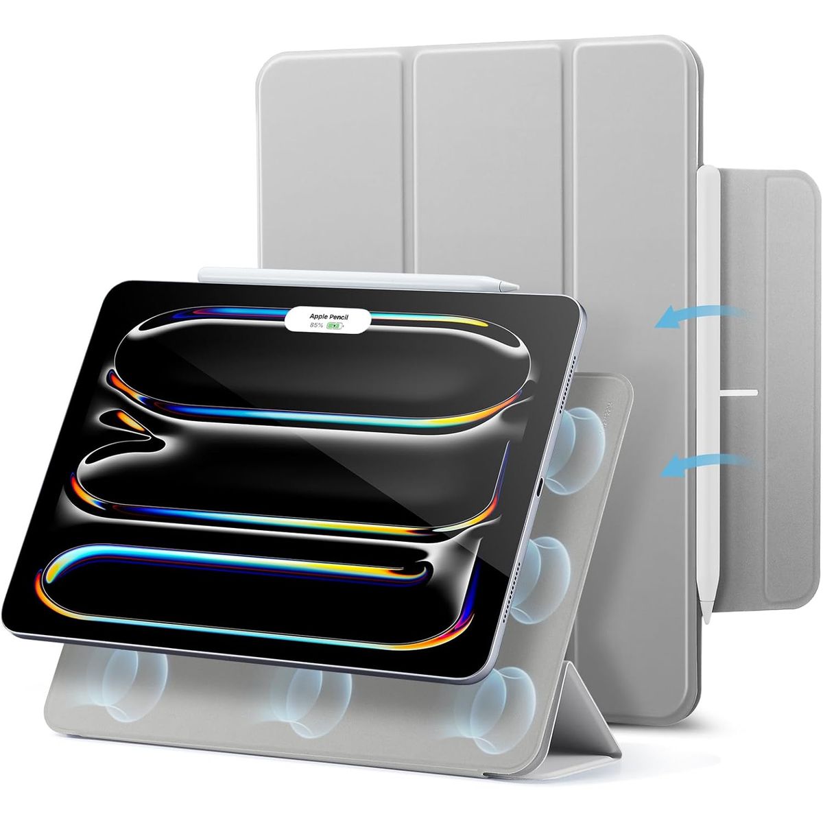 ESR - Funda ESR Para iPad Air 11 2024 / Air 10.9 5/4 Rebound Magnética Gris