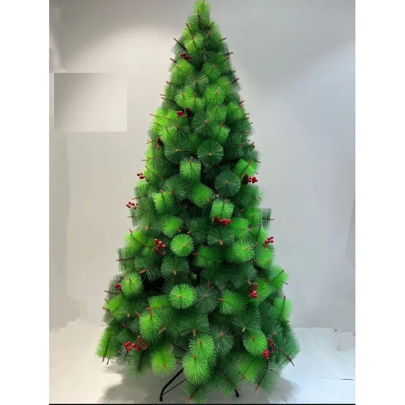GENERICO - Arbol De Navidad De Pino Frutos Rojos Decorativo Tipo Aguja 180cm