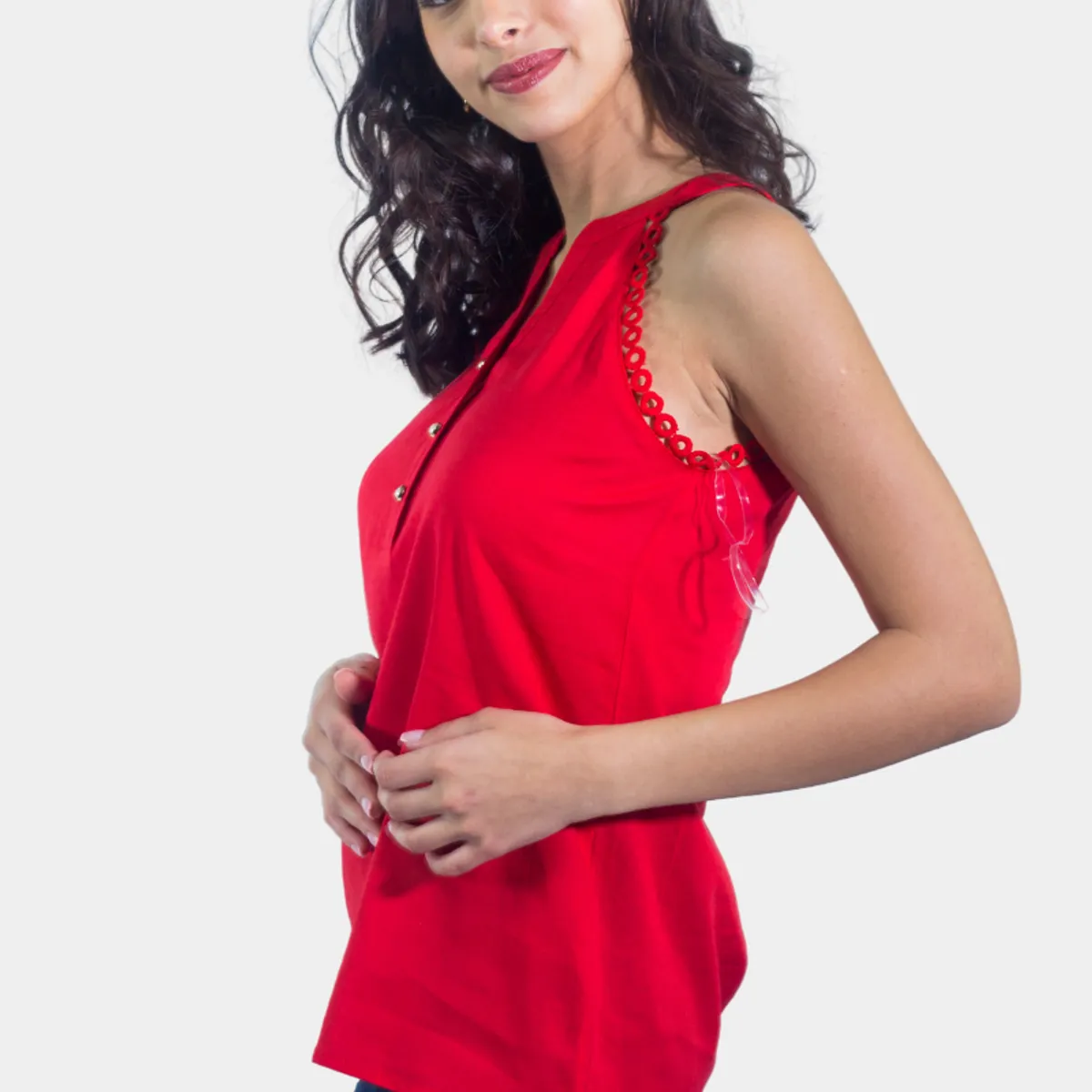 TENTATION - Bluson SM Broderie Rojo Tentation
