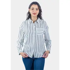 TENTATION - Blusa Rayas Black